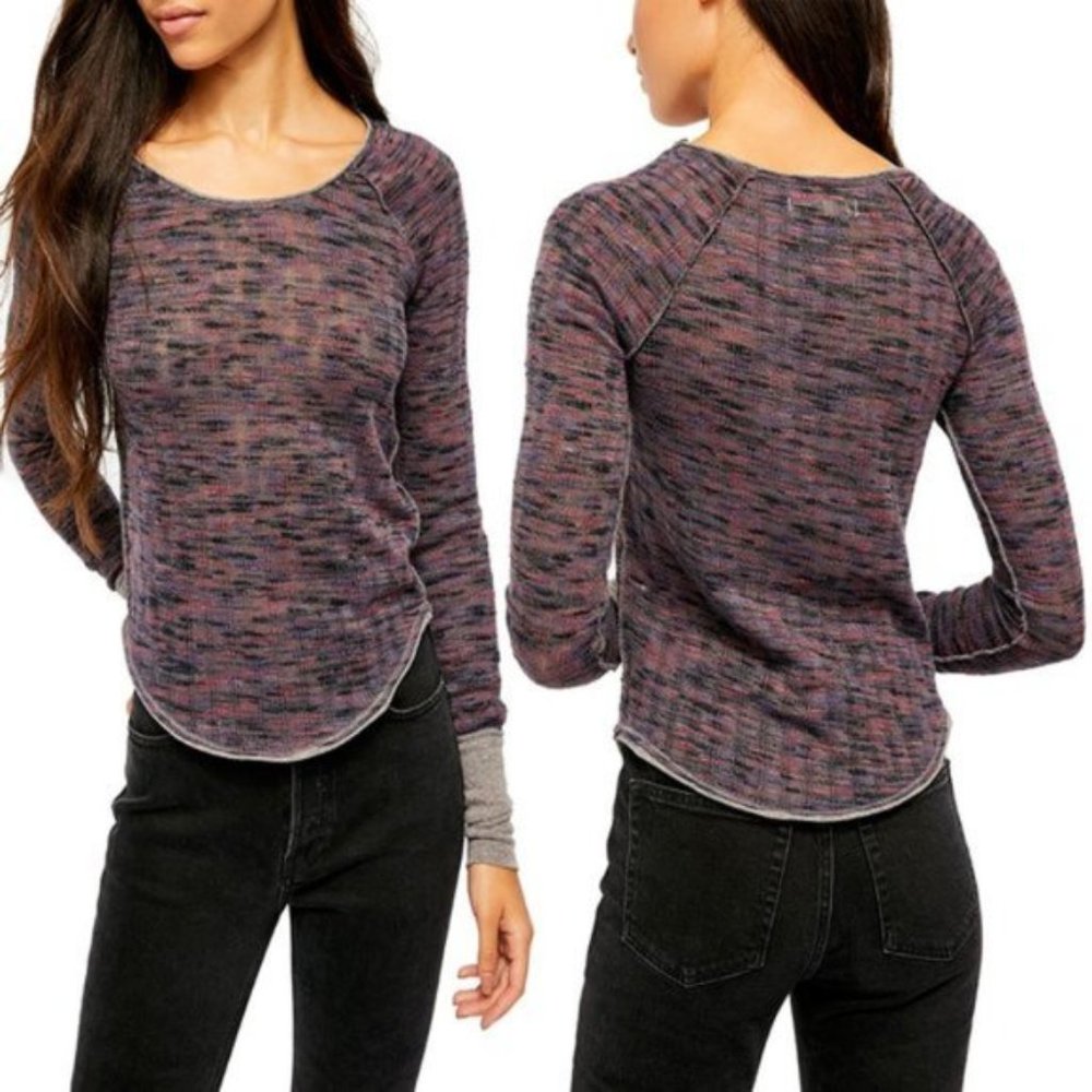 Free People Space Out Knit Top. M